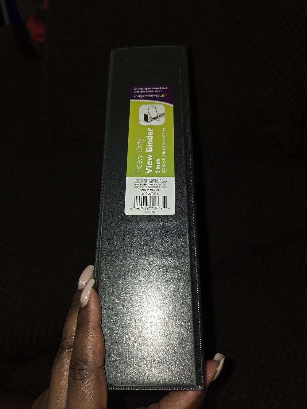 Heavy Duty View Binder - Black